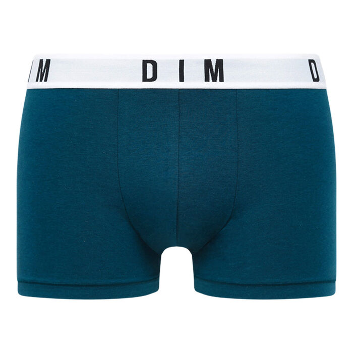 Boxer homme en coton modal et ceinture unie Bleu Pétrole Dim Originals, , DIM
