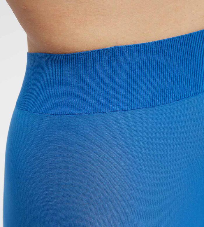 Panti tupido de mujer en gasa efecto aterciopelado Azul Vivo Dim Style, , DIM