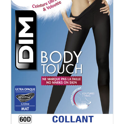 Body Touch 60 ultra-opaque black tights, , DIM