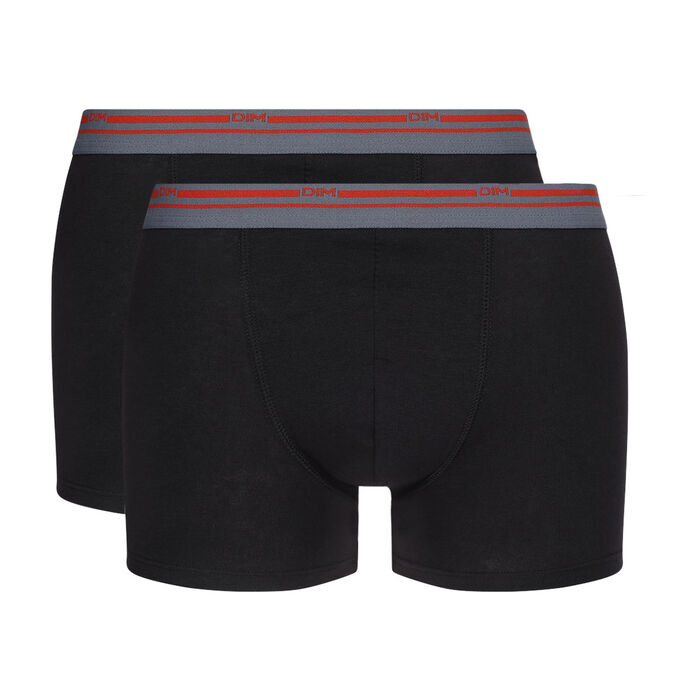 Classic colors 2 pack briefs in denim blue and red with contrast waistband