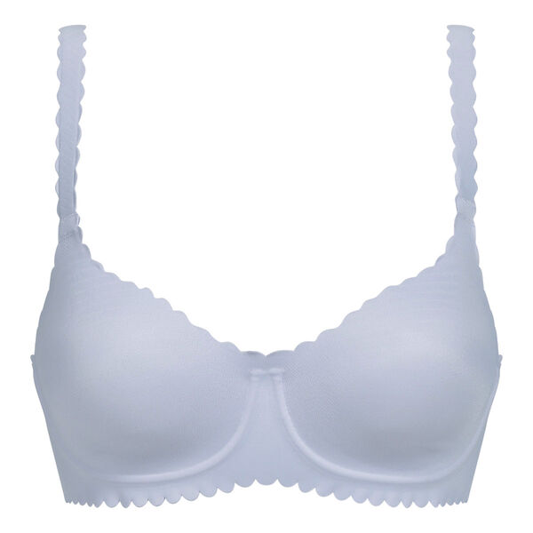 Buy Candour London Wired Demi Coverage Push Up Bra - Navy Blue for