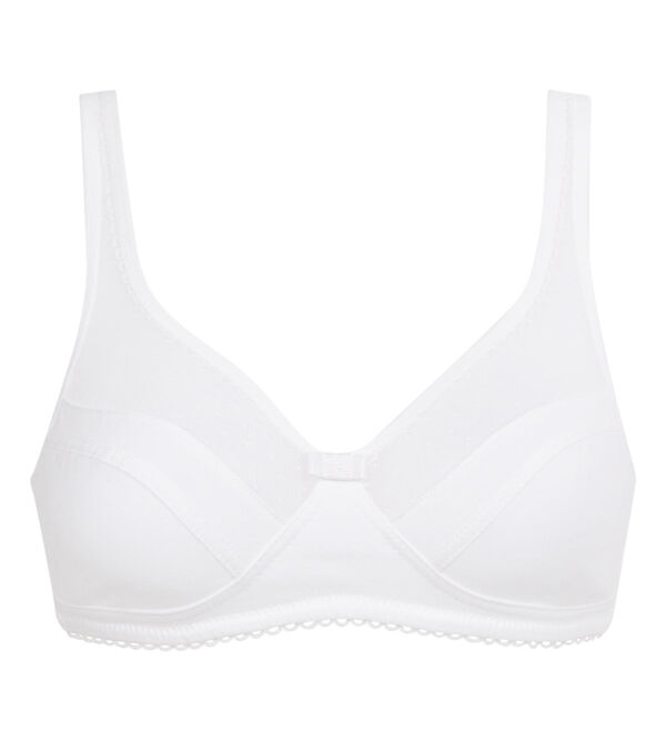 Buy Featherline Women White Embroidered Pure Cotton Pack of 3 Minimizer Bra  ( 36C ), Embroidered, Full Coverage, Non Padded, Pure Cotton, Everyday, White, Minimizer Bra