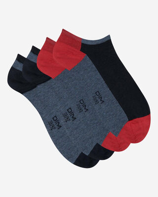 2er-Pack marineblaue Patchwork-Socken für Herren Cotton Style, , DIM