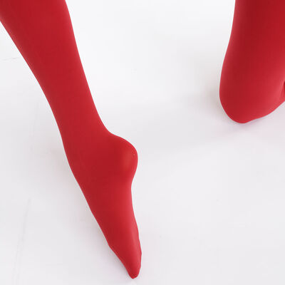 Collant Ultra-Opaque Rouge Intense pour femme Perfect Contention 80D, , DIM