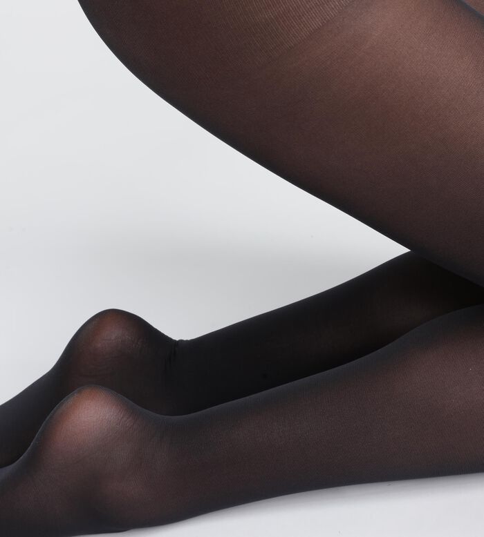 Opaque 50 denier black tights made from recycled yarns Dim Good, , DIM