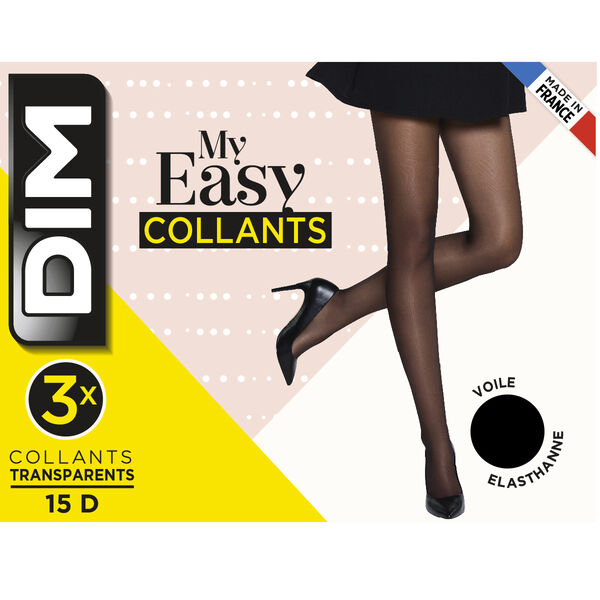 2-pack of 50 opaque black tights DIM My Easy