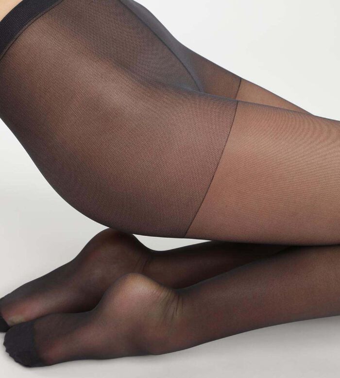Women's Black Ultra Resist sheer tights made of reinforced Lycra, , DIM