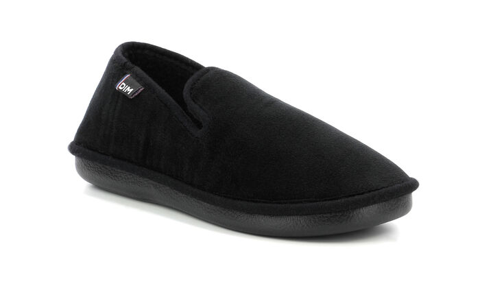 Black ultra-soft slippers, , DIM