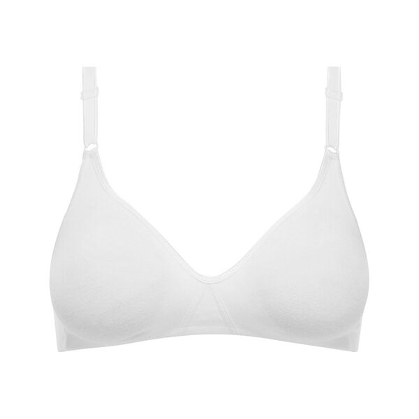 SOUMINIE Women's Soft Fit Cotton White Non Padded Bra-44C