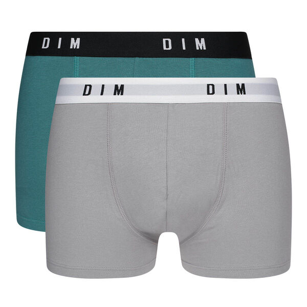 Dim Originals Pack of 2 men's boxers in stretch cotton in steel