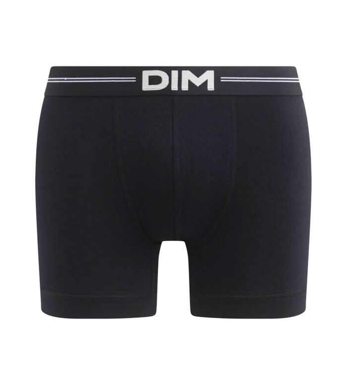 Men's microfibre boxers with flat seams in Black Dim Icons Essentiel, , DIM