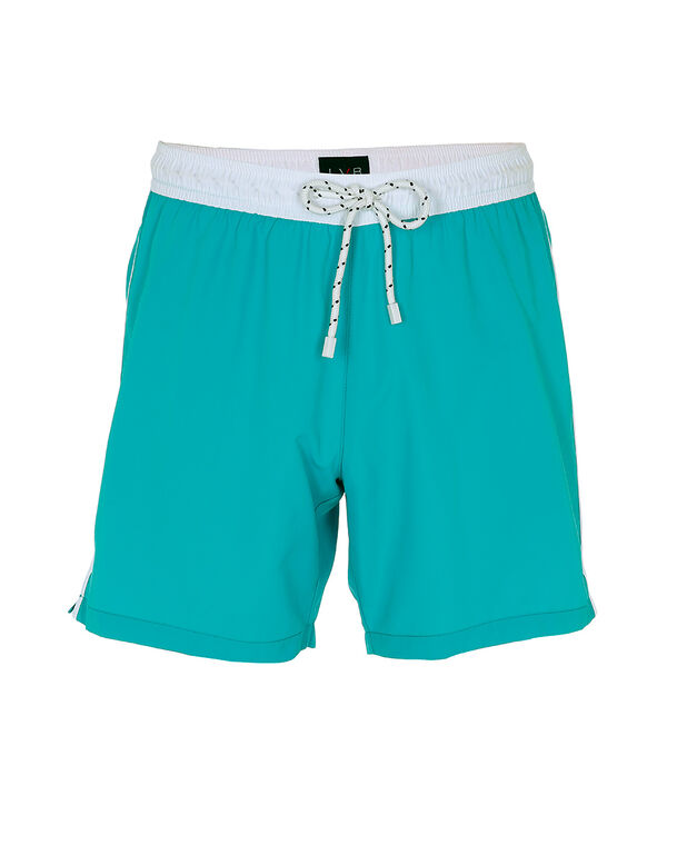 Green quick-drying swimming shorts, , DIM