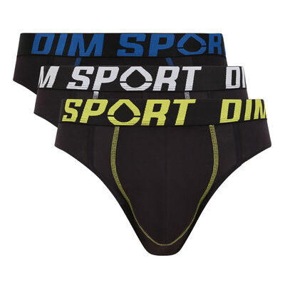 3er-Pack schwarze Thermo-Slips - DIM Sport, , DIM