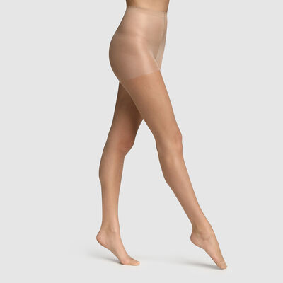 Beige transparente Strumpfhose mit Nude-Effekt 17D - Body Touch, , DIM