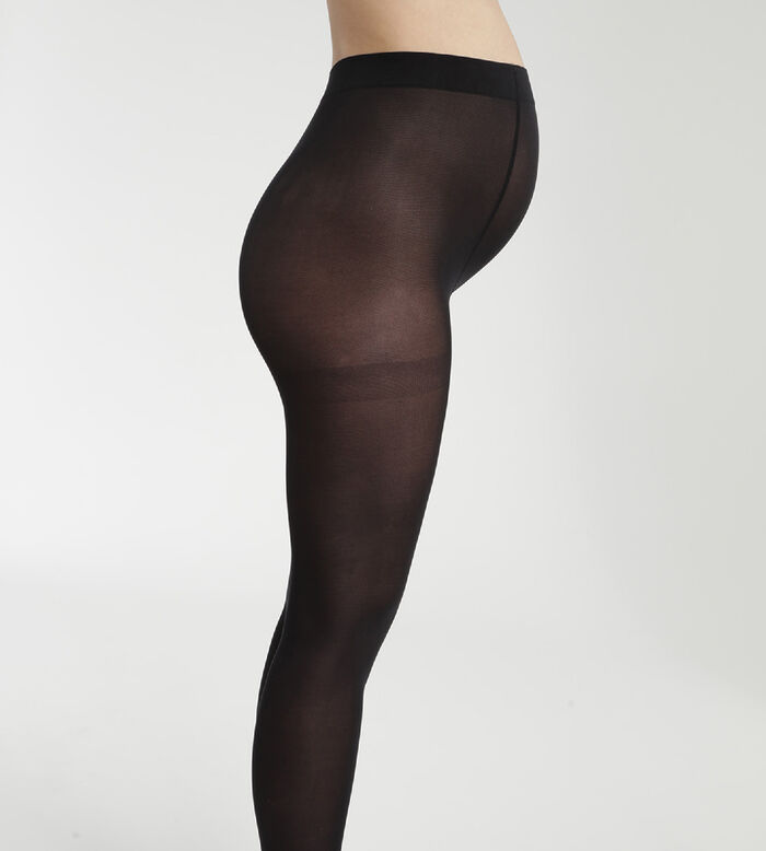 Opaque Dim Style Mama maternity tights with an ultra stretchy waistband, , DIM