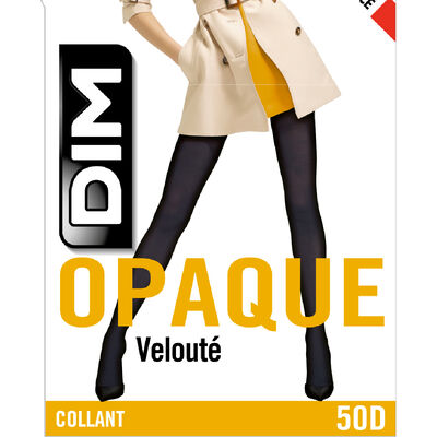 Collant noir opaque velouté Style 50D, , DIM