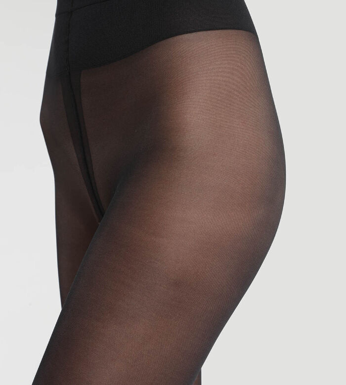 Black Diam’s Jambes Fuselées 25 leg shaper tights, , DIM