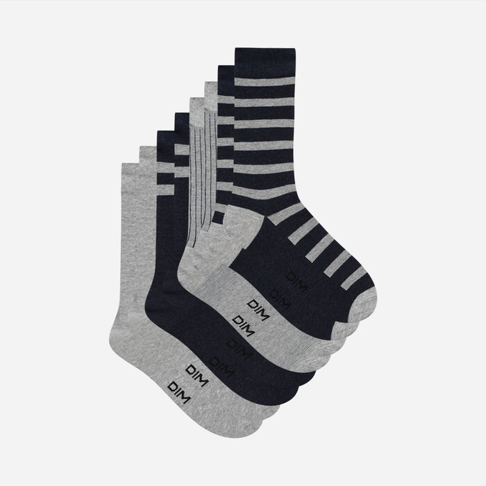 Набор 4 шт.: Мужские носки серого и синего цвета Eco Dim, , DIM