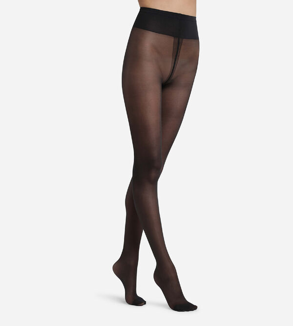 Black Diam's Jambes Fuselées 70 blackout leg shaper tights