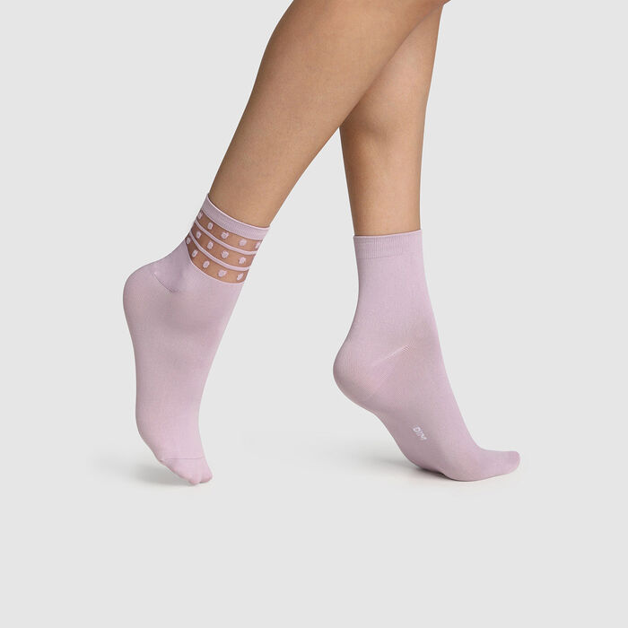 Colorful Polka Dot Print Womens 6 Pack Socks