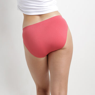 EcoDim Les Pockets Pack of 2 pink women's seamless microfibre knickers, , DIM