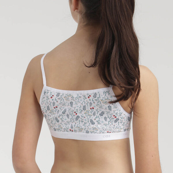 Woman's Optical White Doublette bra in stretch cotton