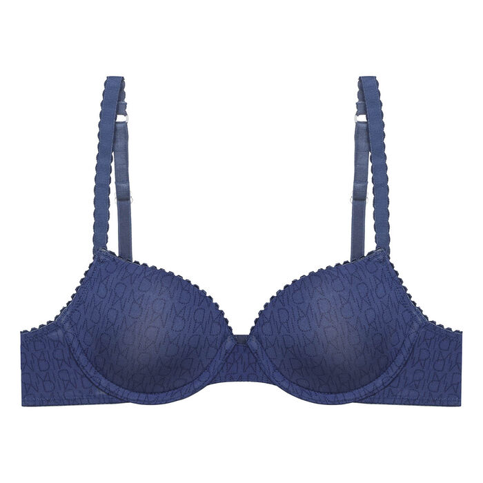 Girls' microfiber push-up bra in Denim Blue Dim Touch, , DIM