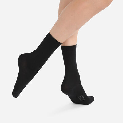 Набор из 2 пар черных женских носков из модального хлопка, , DIM