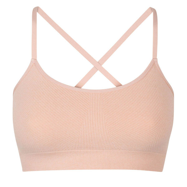 Seamless light bra in almond pink Dim Sport