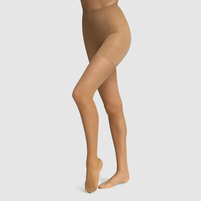 Hazelnut Diam's Contour 360° Semi-Opaque 25 slimming tights, , DIM