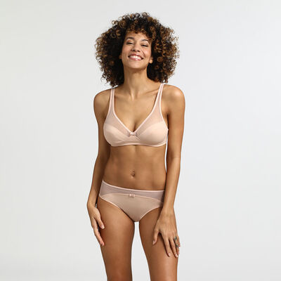 Generous Limited Edition nude sequined underwire bra, , DIM