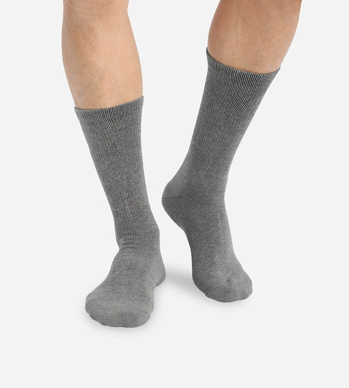 2er-Pack graue Herren-Outdoor-Socken, , DIM