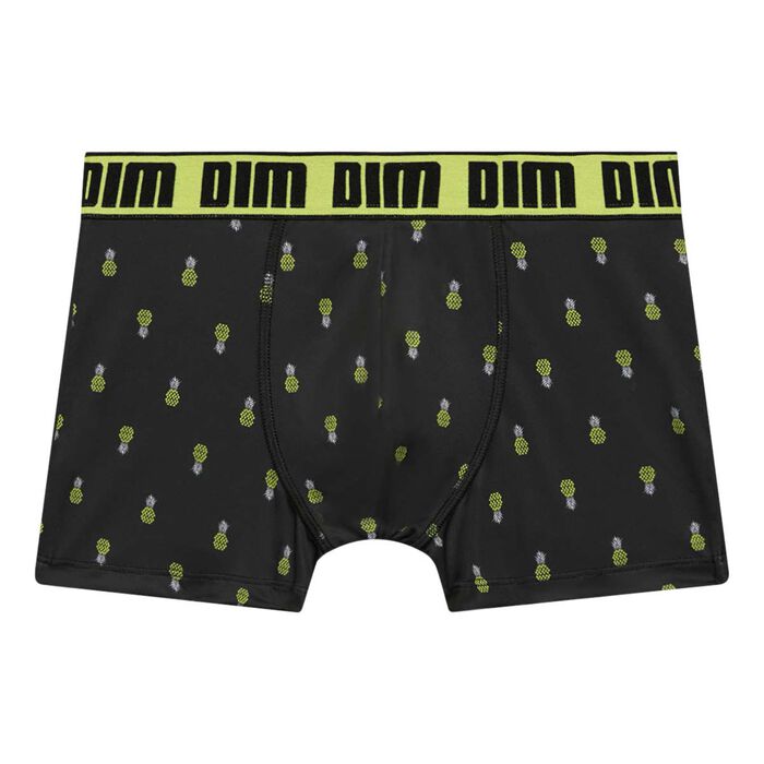 Jungen-Boxershorts aus Mikrofaser mit Ananas-Motiv Dim Micro, , DIM