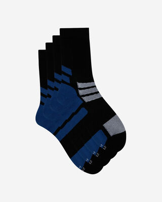 Pack of 2 pairs of men's medium impact socks Black Dim Sport, , DIM