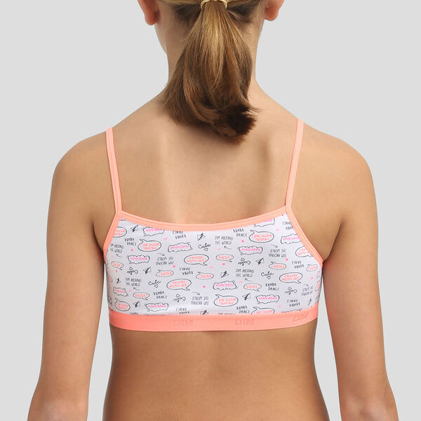 Buy Tweens Padded Non-Wired Demi Coverage Tube Bra - Coral at Rs.279 online