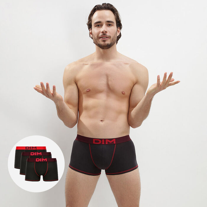 3 Pack Black, Eggplant and Berry Red Color Mix trunks, , DIM