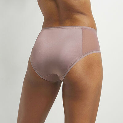 High-waisted tulle and satin knickers Grain de Poivre Glowy Story, , DIM