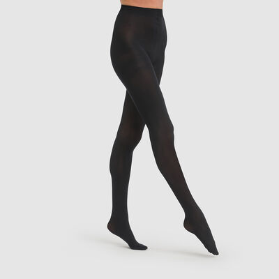 Style 50 opaque velour tights in black, , DIM