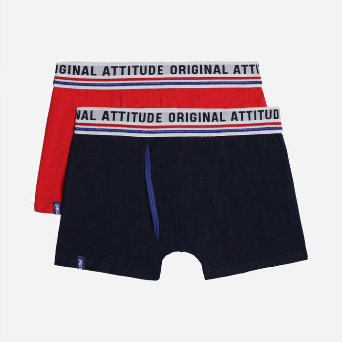 Dim Originals Boy's Retro Style Cotton Stretch boxers 2-Pack, , DIM