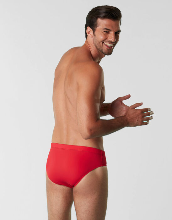 Charming red swimming briefs, , DIM