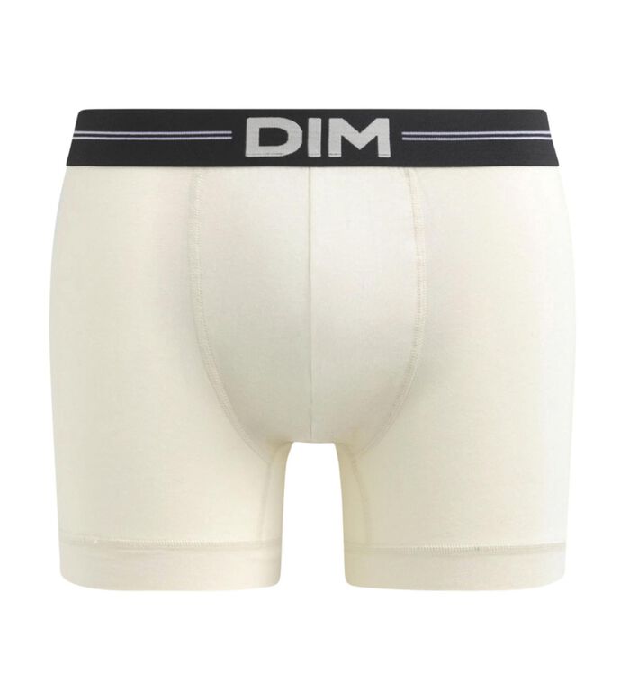 Men's microfibre boxers with flat seams in Beige Dim Icons Essentiel, , DIM