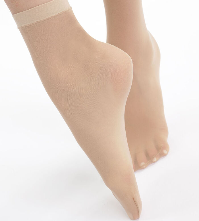 Комплект из 4 пар полупрозрачных коротких носков EcoDIM цвета капри 30D, , DIM