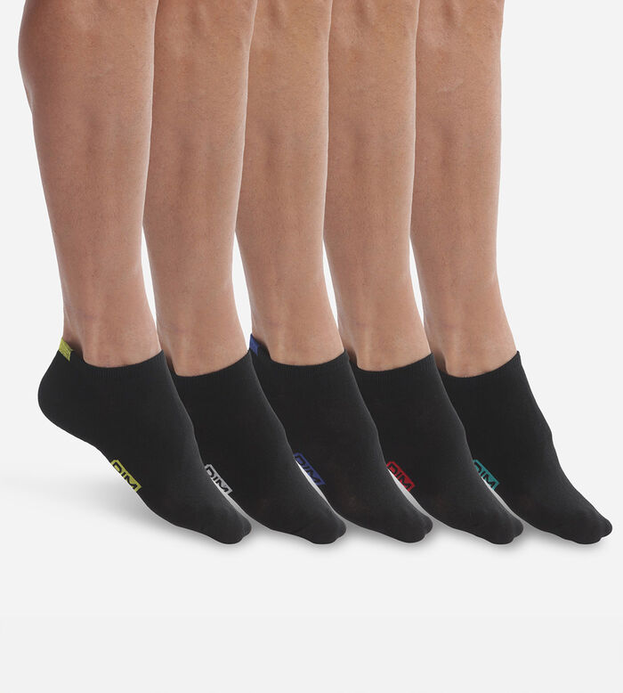 Pack of 5 pairs of men's cotton socks Black EcoDim, , DIM