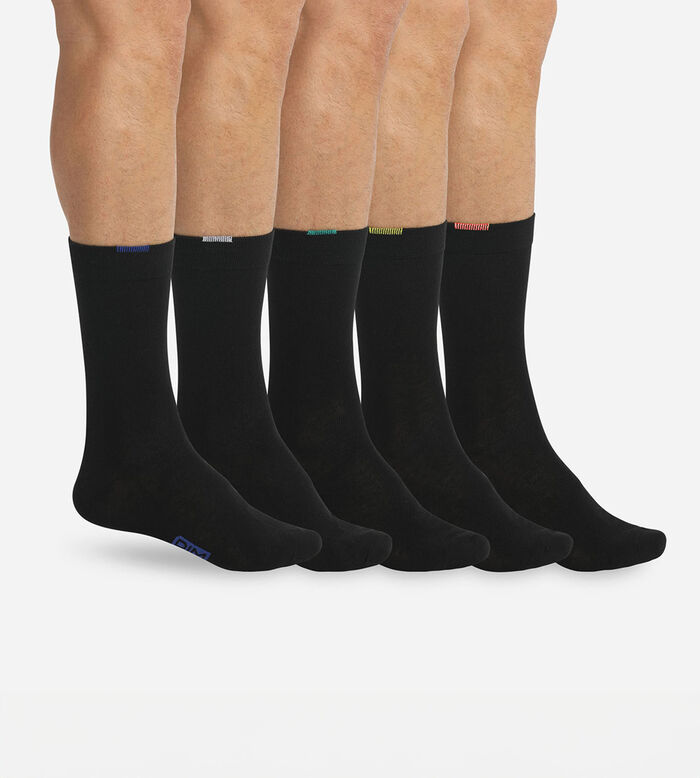 Комплект из 5 пар черных мужских носков EcoDIM, , DIM