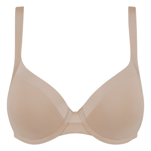 Generous Invisible New Skin padded underwire bra