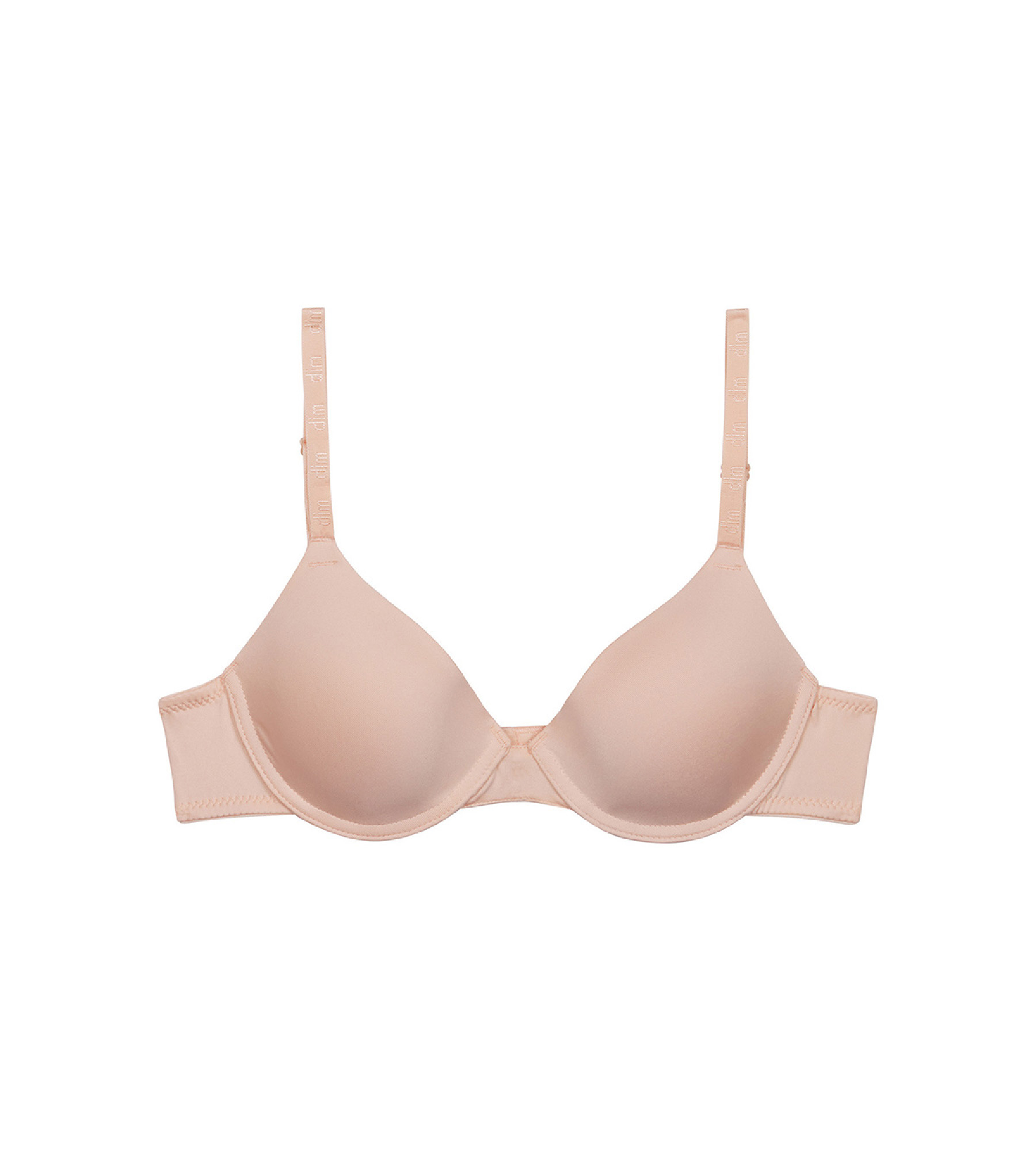 At home with Seamless Nude Demi bra💫with thin adjustable strap❣️Complete  the set with LILY Nude V-String🤞🏻