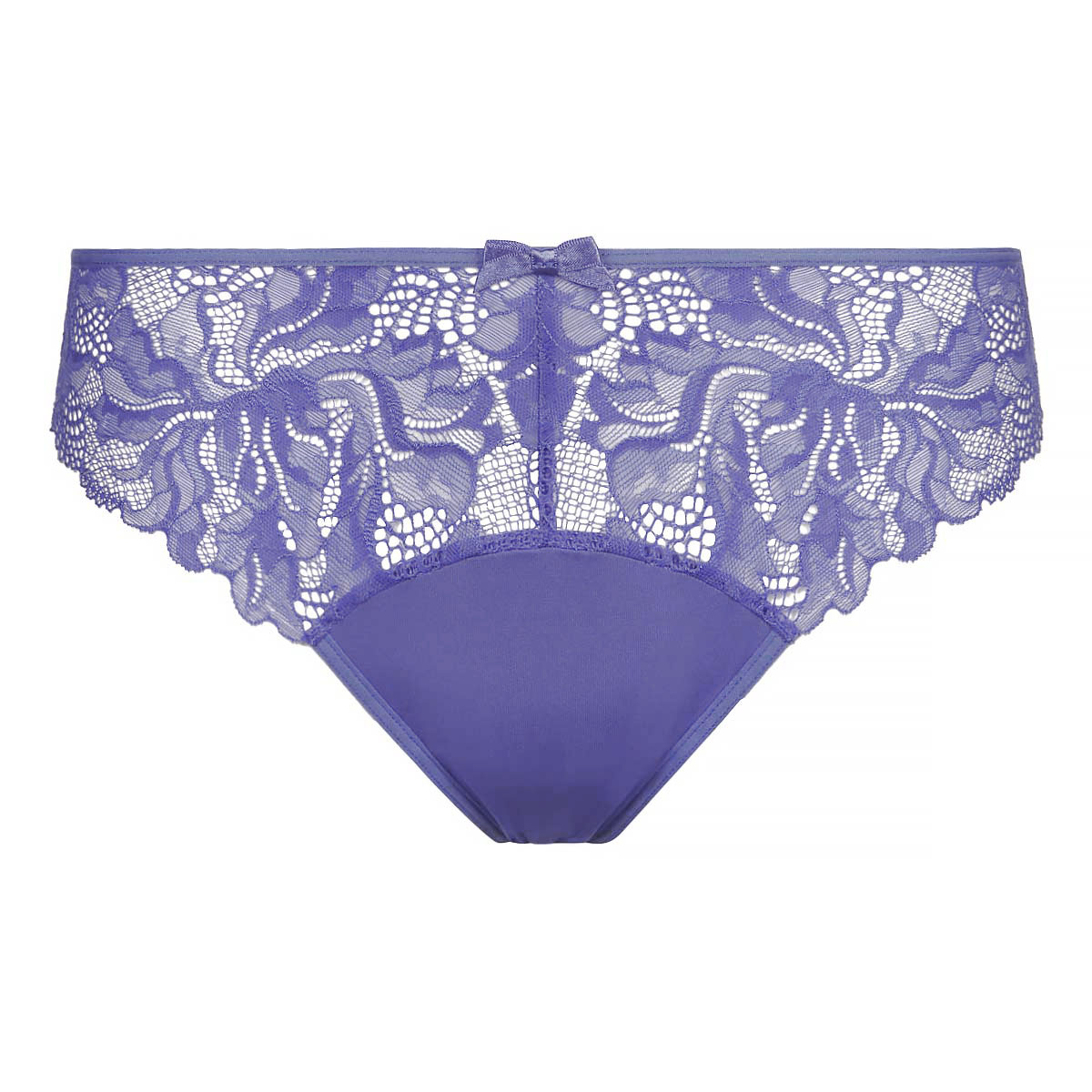 A-One Dolce 04 Sheer Violet Lace Embroidered Open Crotch Panties 1