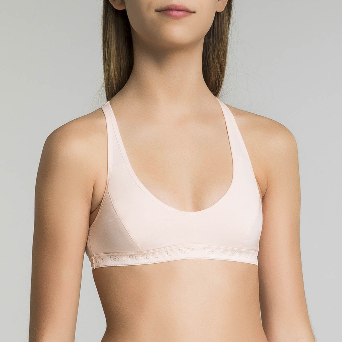 Buy Viral Girl Women's Peach-Pink Padded Silp-on Active Sports Bra