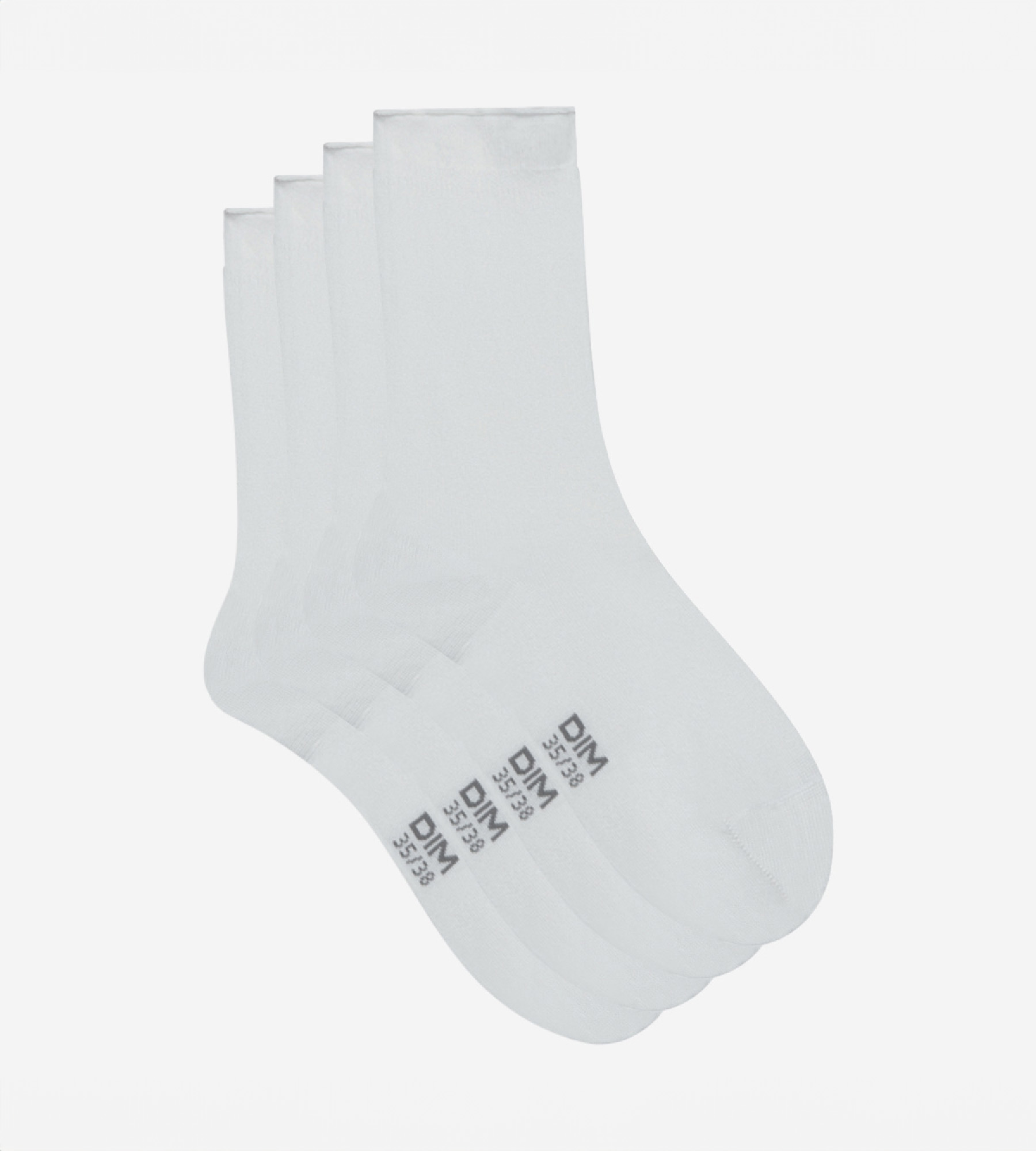 12 Pares Calcetines Blancos de Algodón Lisos para Hombre y Mujer Deportivos  9-11
