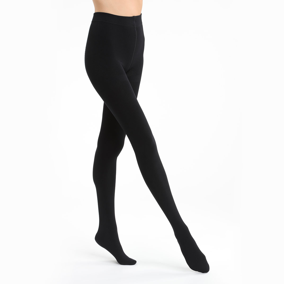 Black DIM Signature Couture 20 tights with back seam